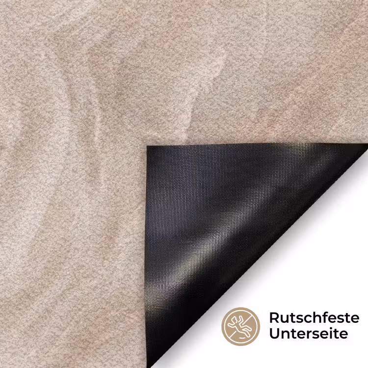 Steen - Golvend - Abstract - Beige Deurmat klein -antislip_DE