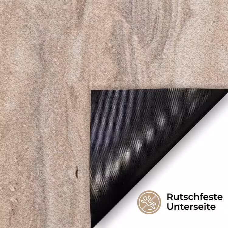 Steen - Patroon - Textuur - Natuurlijk - Beige Deurmat klein -antislip_DE