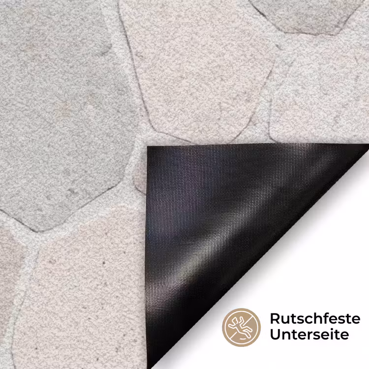 Steen - Patroon - Textuur - Beige Deurmat klein -antislip_DE