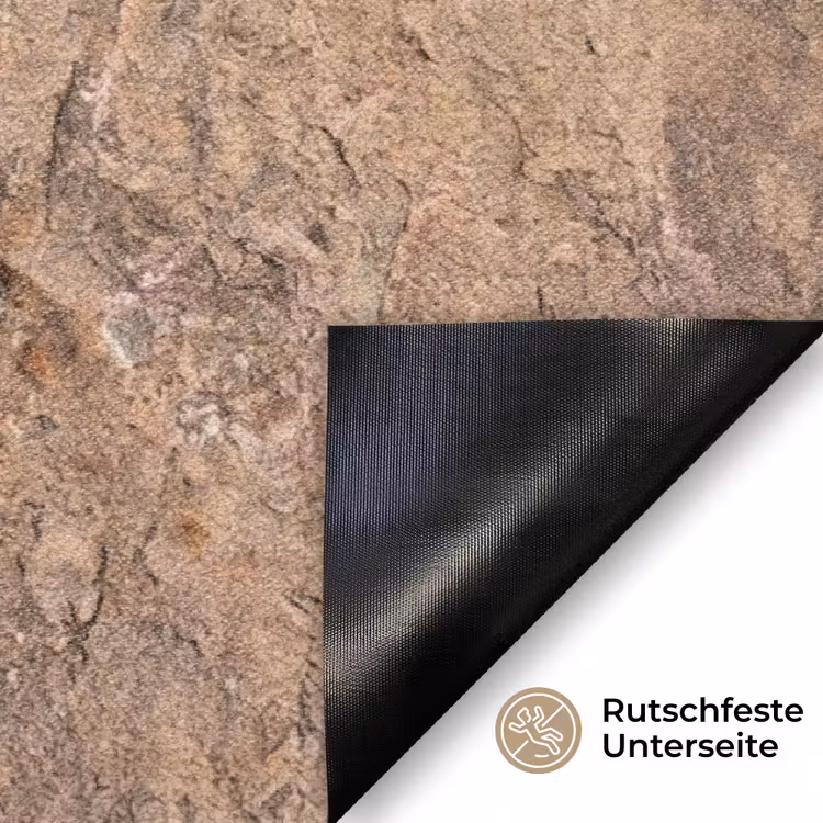 Steen - Natuur - Textuur - Abstract - Bruin Deurmat klein -antislip_DE