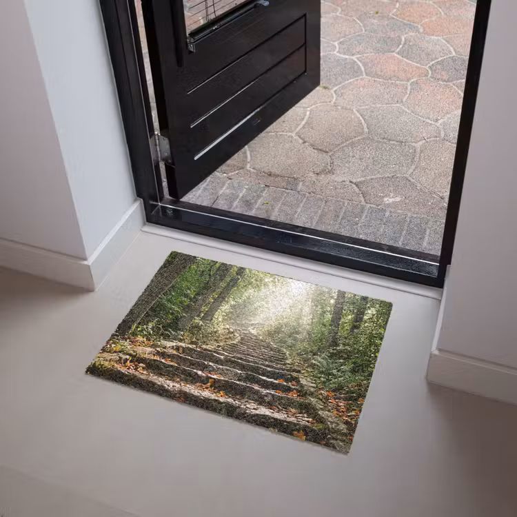 Stenen - Trap - Bos - Natuur Deurmat klein -sfeer5