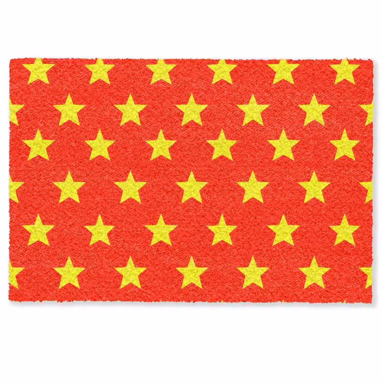 Ster - Patroon - Geel Deurmat klein 898 -zkaufland3d