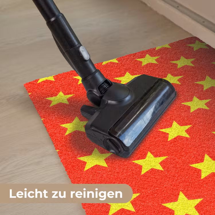 Ster - Patroon - Geel Deurmat klein 898 -reinigen_DE