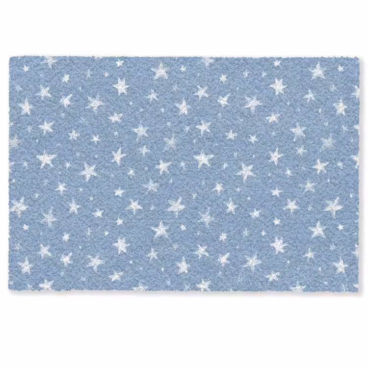Sterretjes - Patroon - Blauw Deurmat klein 898 -zkaufland3d