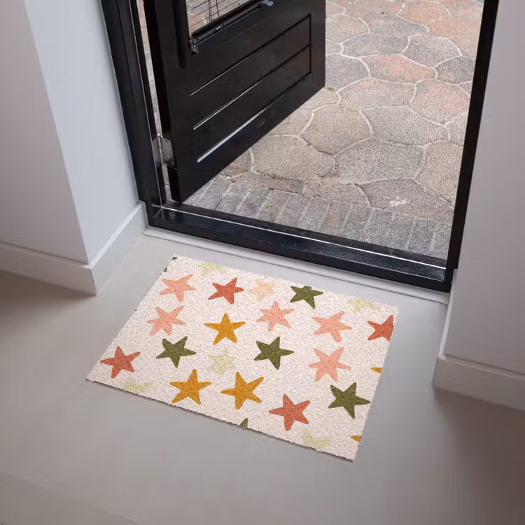 Sterren - Patroon - Kleurrijk Deurmat klein 898 -sfeer5