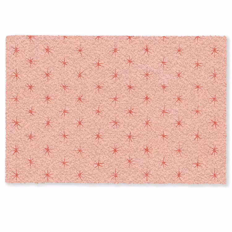 Sterretjes - Patroon - Oranje Deurmat klein 898 -zkaufland3d