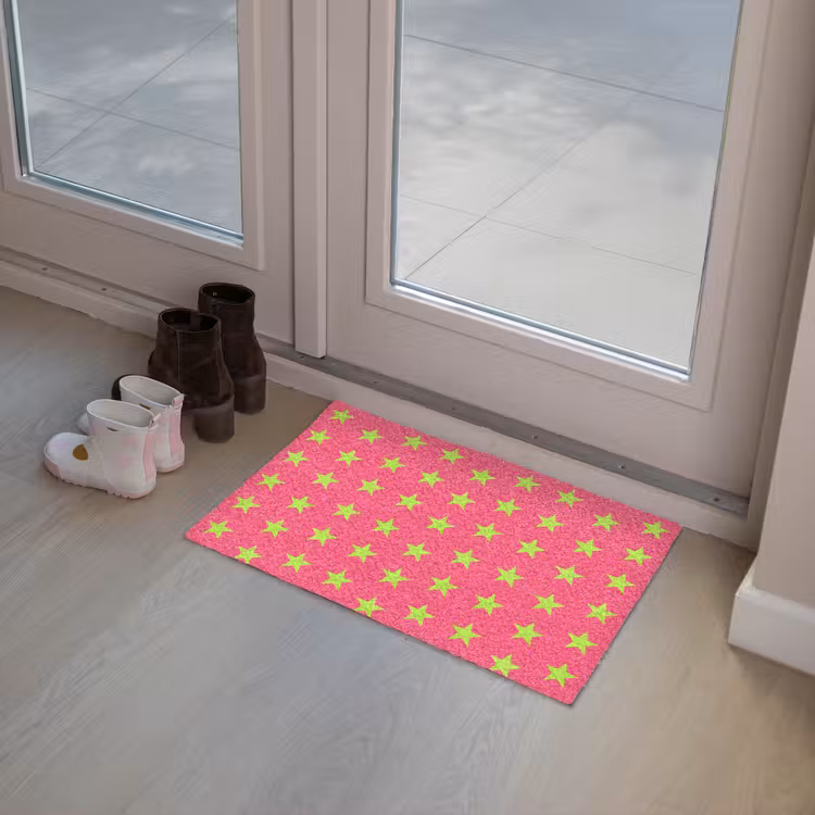 Sterren - Patroon - Roze Deurmat klein 898 -sfeer3