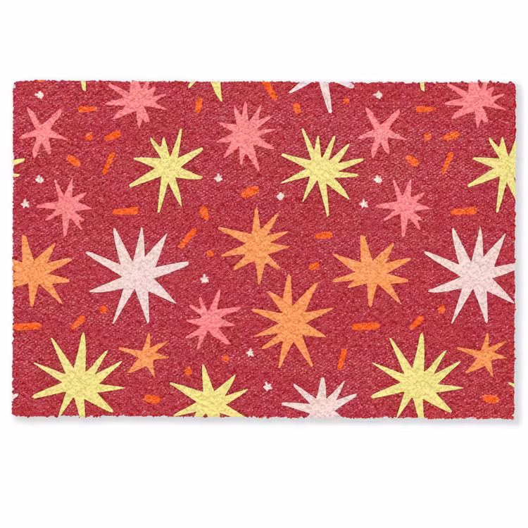Sterren - Speels - Rood Deurmat klein 898 -zkaufland3d