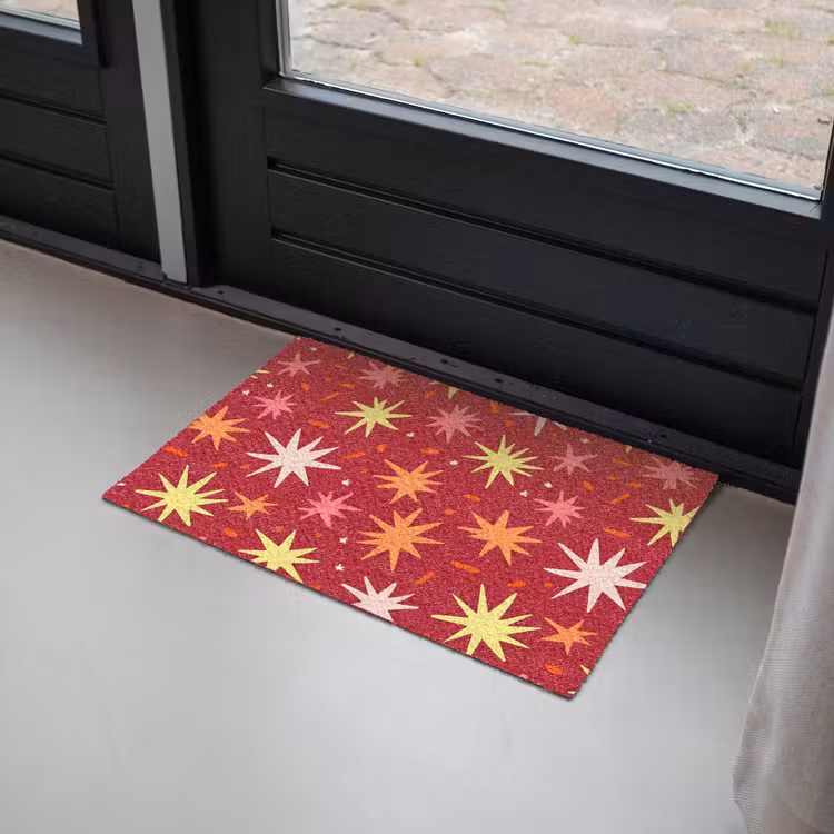 Sterren - Speels - Rood Deurmat klein 898 -sfeer2