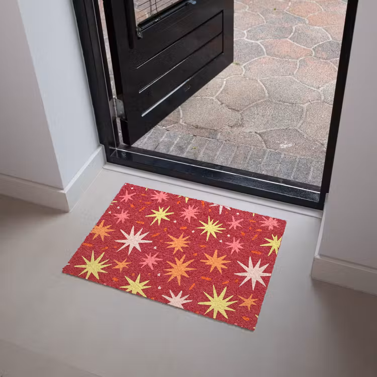 Sterren - Speels - Rood Deurmat klein 898 -sfeer5