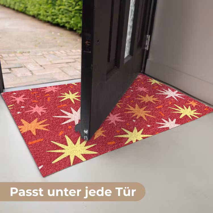 Sterren - Speels - Rood Deurmat klein 898 -USP_DE