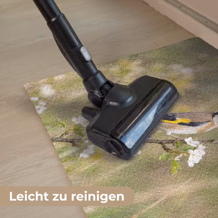 Putter - Bloesem - Lente - Natuur - Kleurrijk Deurmat klein -reinigen_DE