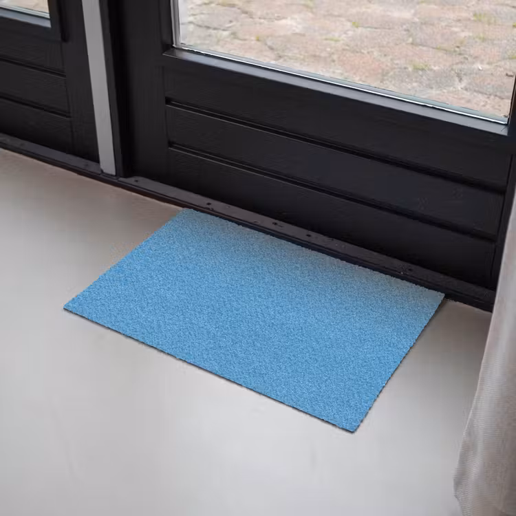 Steel - Blue - Blauw Deurmat klein 898 -sfeer2