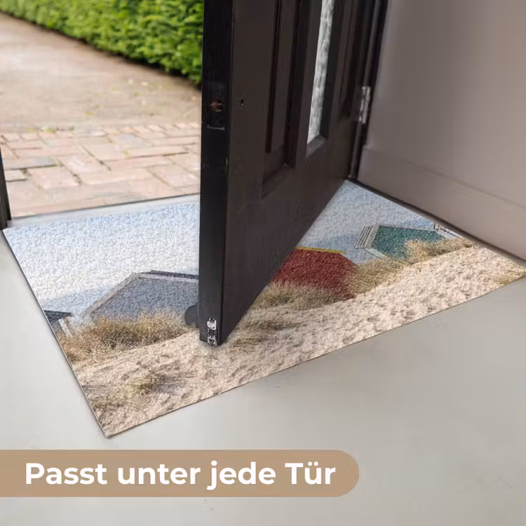 Strand - Huisjes - Kleurrijk - Duinen Deurmat klein -USP_DE