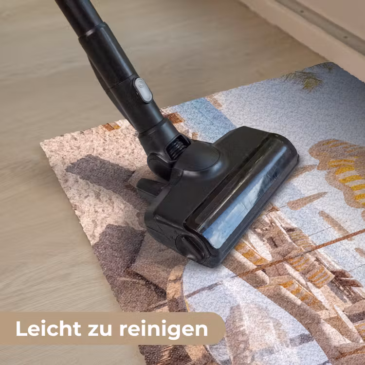 Fußmatte - Strand – Liegestühle – Urlaub – Modern – Gelb - Strand - Ligbedden - Vakantie - Modern - Geel Deurmat klein