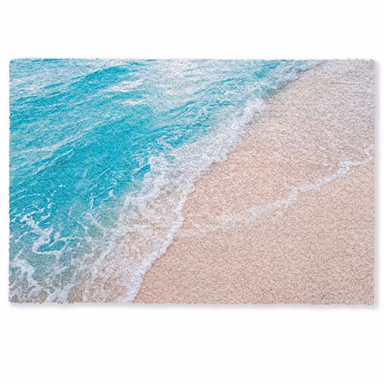 Strand - Zee - Golf - Natuur - Blauw Deurmat klein -zkaufland3d