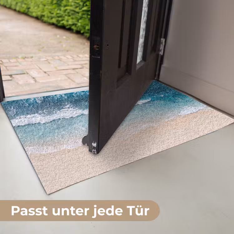 Strand - Zee - Golven - Natuur - Blauw Deurmat klein -USP_DE