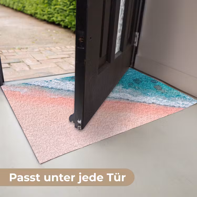 Strand - Oceaan - Golven - Roze Zand - Natuur Deurmat klein -USP_DE