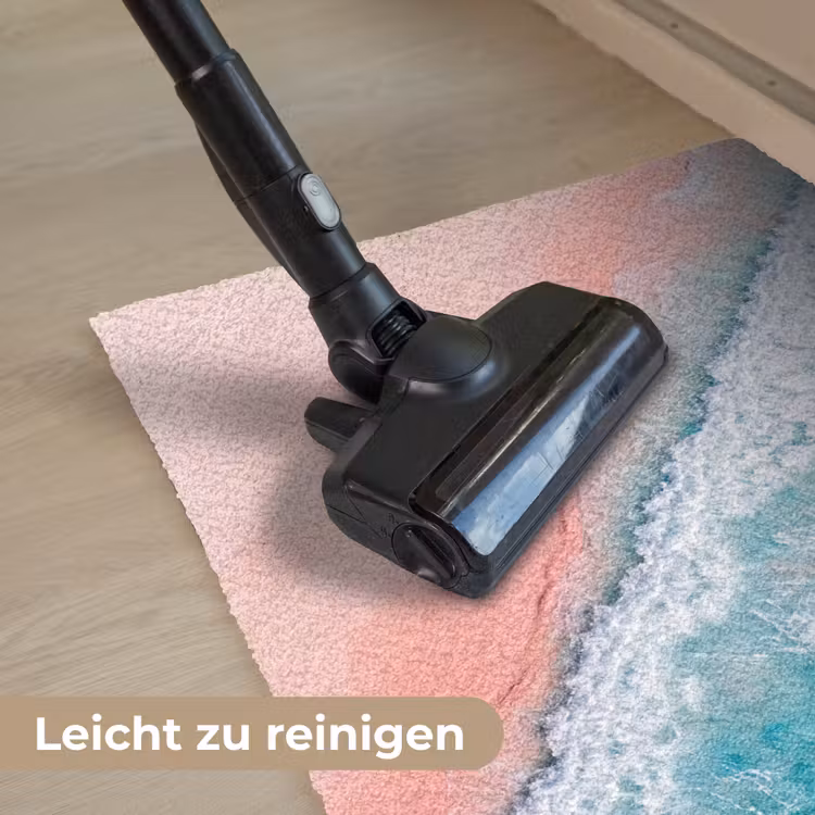 Strand - Oceaan - Golven - Roze Zand - Natuur Deurmat klein -reinigen_DE