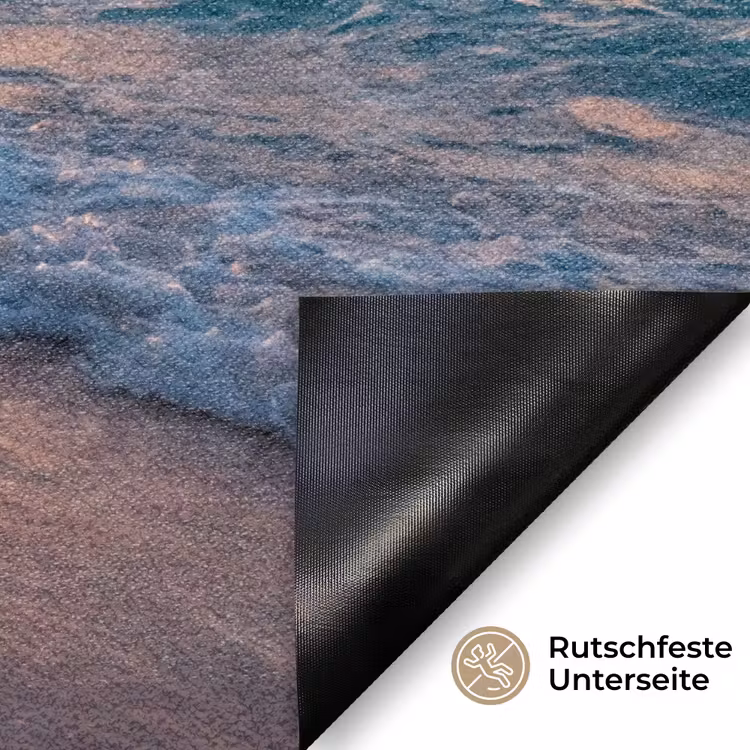 Strand - Zonsopgang - Tropisch - Natuur - Oranje Deurmat klein -antislip_DE