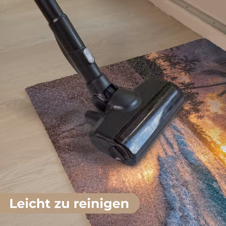 Strand - Zonsopgang - Tropisch - Natuur - Oranje Deurmat klein -reinigen_DE