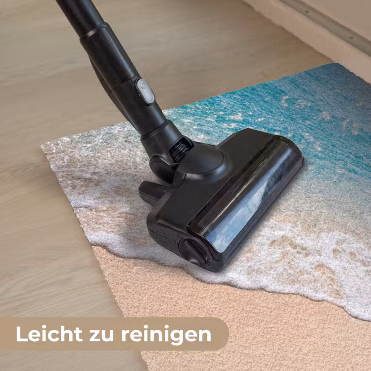 Strand - Water - Natuur - Blauw - Beige Deurmat klein -reinigen_DE