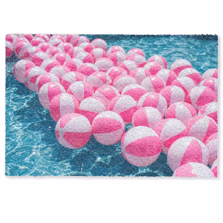 Strandballen - Roze - Water Deurmat klein -zkaufland3d