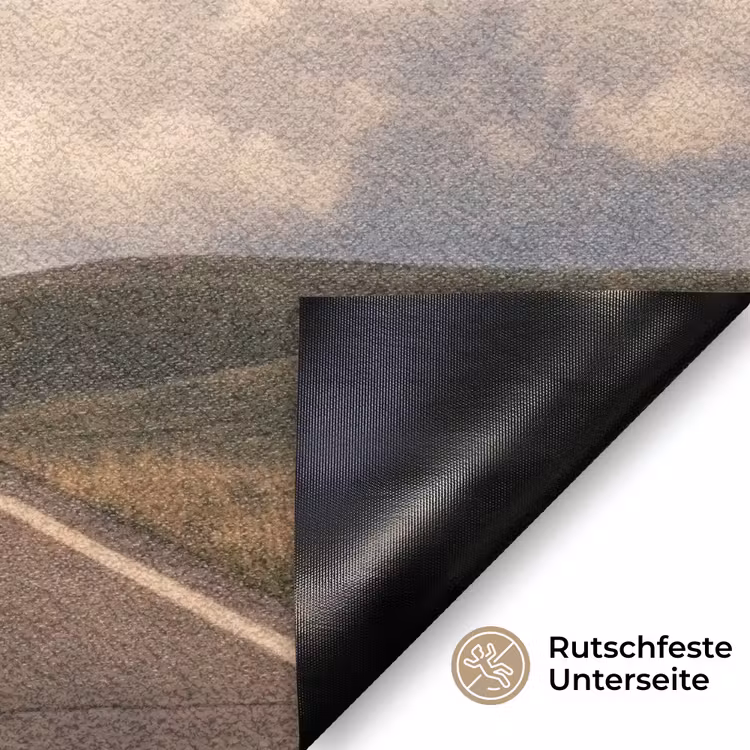 Fußmatte - Straße – Mond – Nacht - Weg - Maan - Nacht Deurmat klein