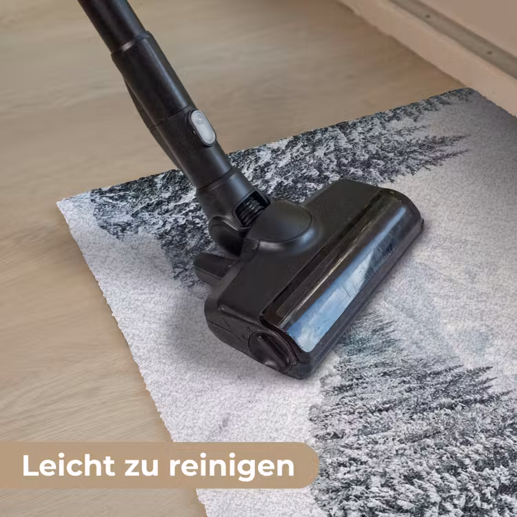 Weg - Sneeuw - Naaldbos - Winter - Avontuurlijk Deurmat klein -reinigen_DE