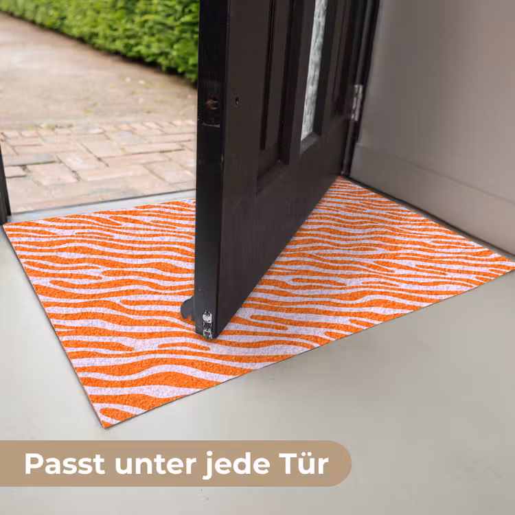 Strepen - Dynamisch - Oranje Deurmat klein 898 -USP_DE