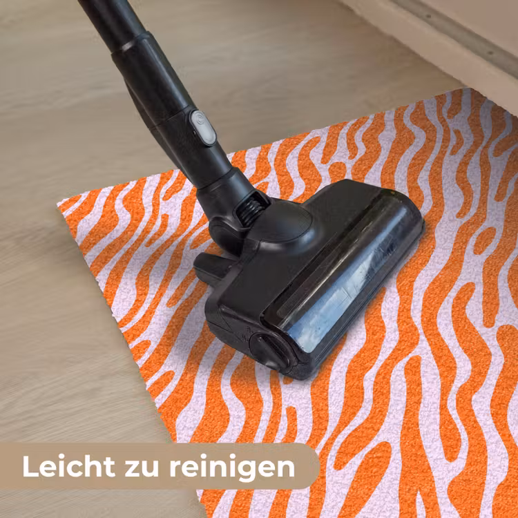 Strepen - Dynamisch - Oranje Deurmat klein 898 -reinigen_DE