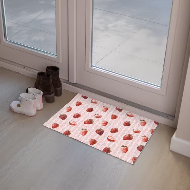 Strepen - Aardbei - Roze Deurmat klein 898 -sfeer3