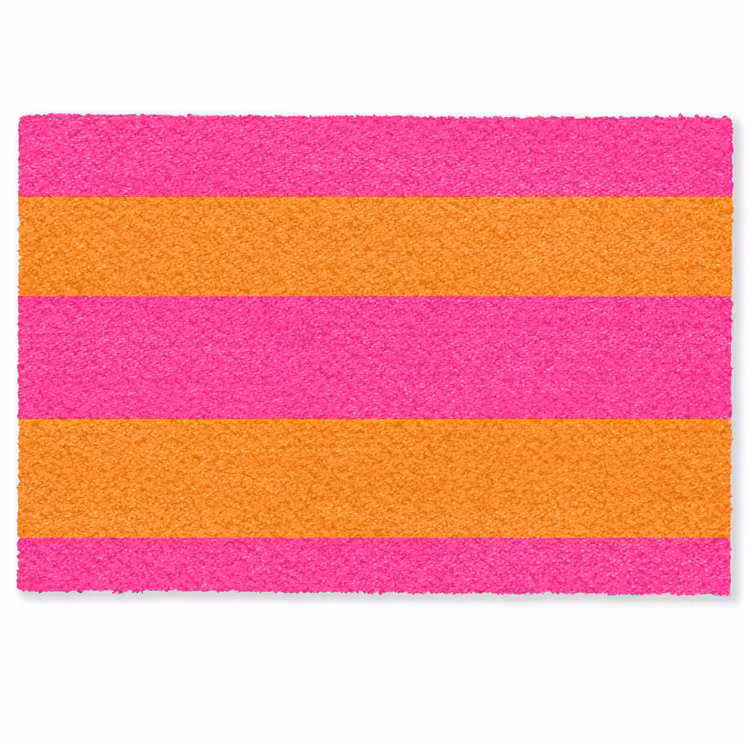 Strepen - Horizontaal - Roze Deurmat klein 898 -zkaufland3d