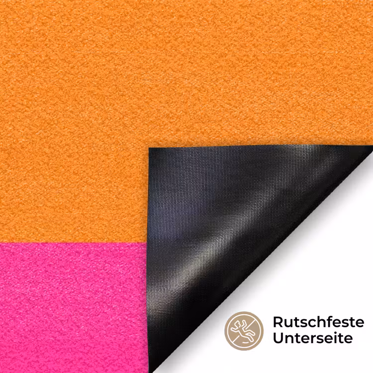 Strepen - Horizontaal - Roze Deurmat klein 898 -antislip_DE