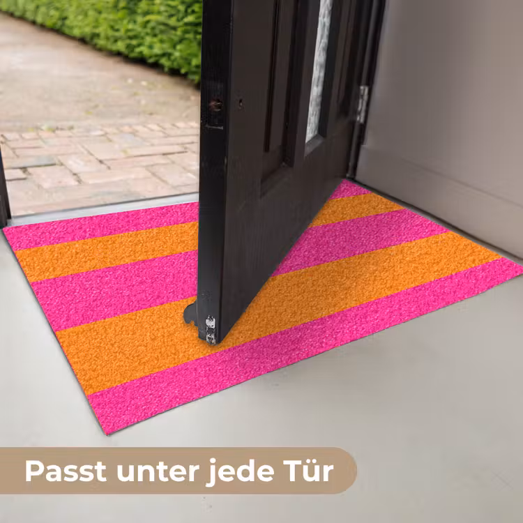 Strepen - Horizontaal - Roze Deurmat klein 898 -USP_DE