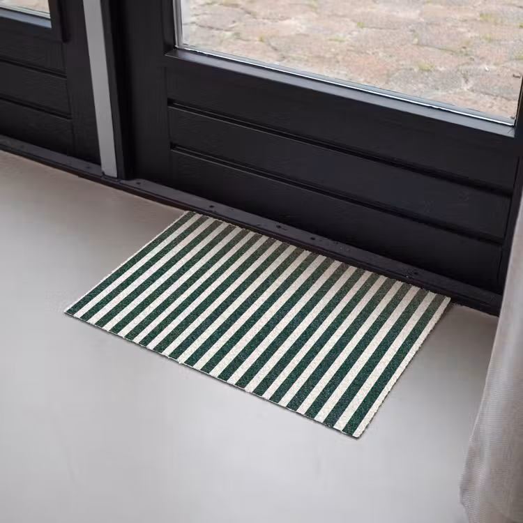 Strepen - Klassiek - Groen Deurmat klein 898 -sfeer2
