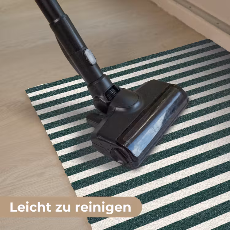 Strepen - Klassiek - Groen Deurmat klein 898 -reinigen_DE