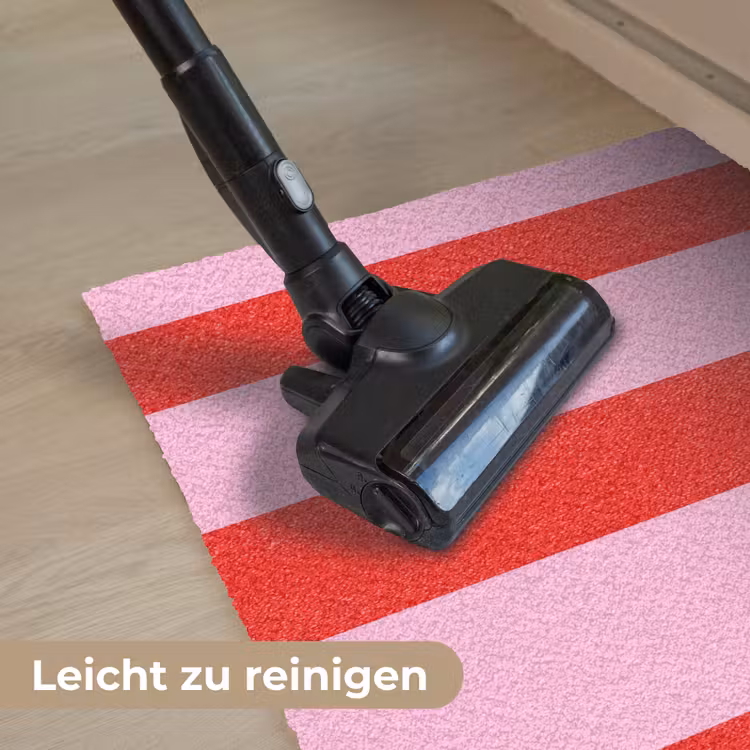 Strepen - Klassiek - Roze Deurmat klein 898 -reinigen_DE