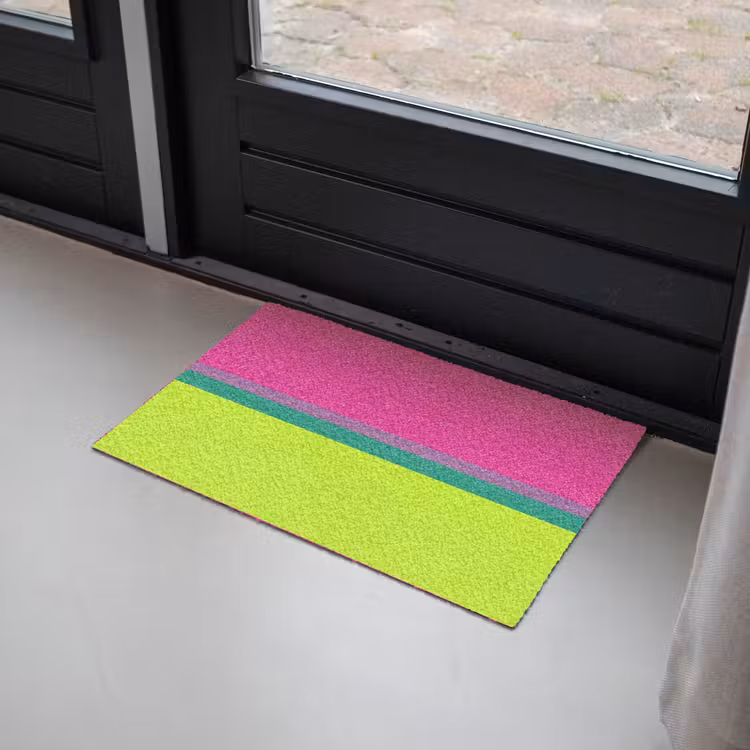 Strepen - Modern - Kleurrijk Deurmat klein -sfeer2