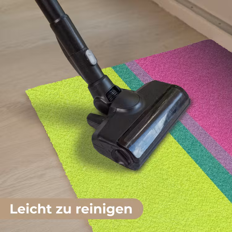 Strepen - Modern - Kleurrijk Deurmat klein -reinigen_DE