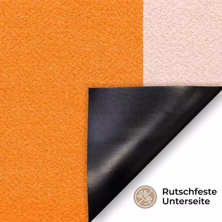 Strepen - Modern - Oranje Deurmat klein 898 -antislip_DE