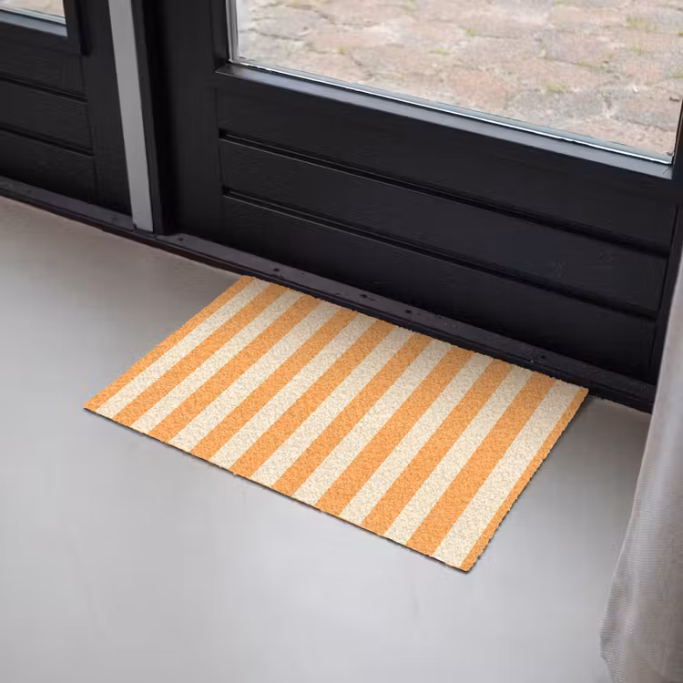 Strepen - Patroon - Oranje Deurmat klein 898 -sfeer2
