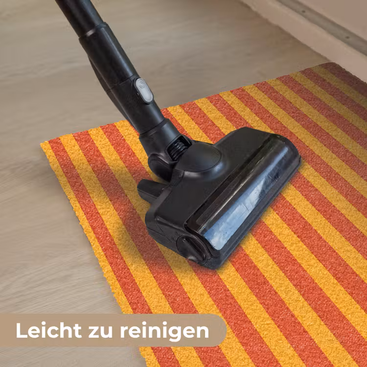Strepen - Patroon - Oranje Deurmat klein 898 -reinigen_DE