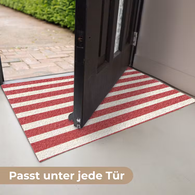 Strepen - Patroon - Rood Deurmat klein 898 -USP_DE