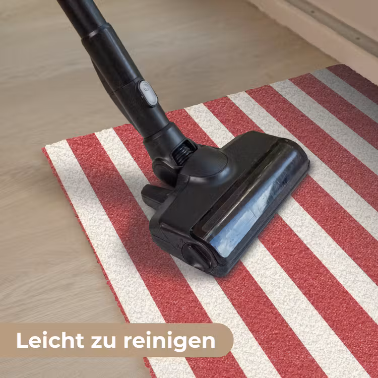 Strepen - Patroon - Rood Deurmat klein 898 -reinigen_DE