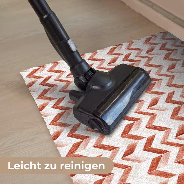 Strepen - Rood - Wit - Patroon Deurmat klein 898 -reinigen_DE