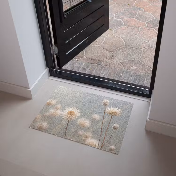 Strobloemen - Wit - Daglicht Deurmat klein -sfeer5
