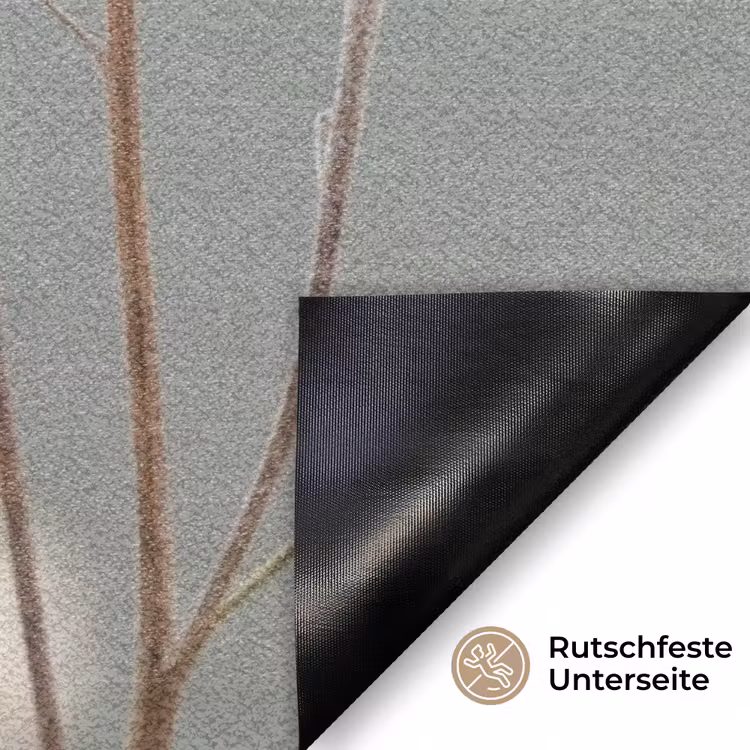 Strobloemen - Wit - Daglicht Deurmat klein -antislip_DE