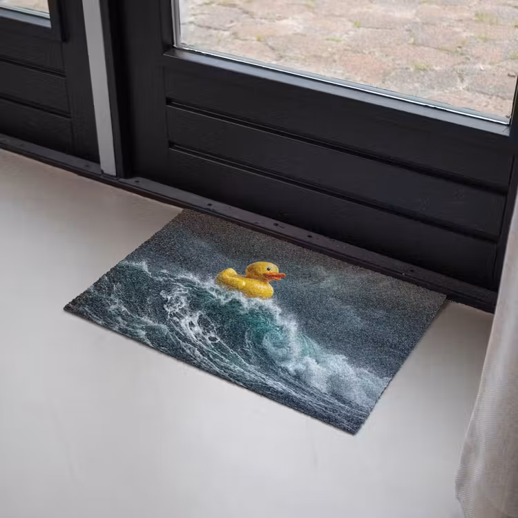 Storm - Badeend - Golven Deurmat klein -sfeer2