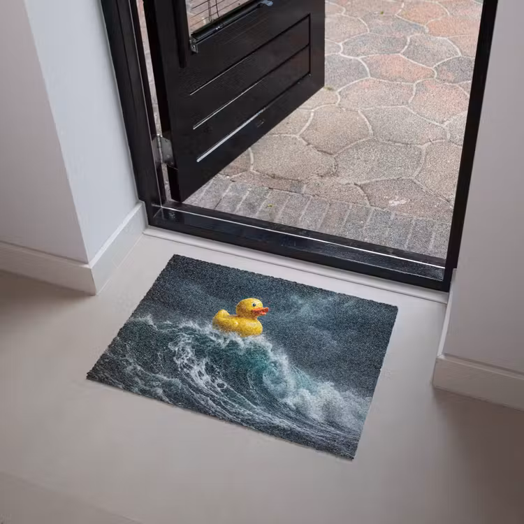 Storm - Badeend - Golven Deurmat klein -sfeer5
